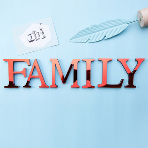 Lettres anglaises 3D, autocollant Mural combiné en mousse acrylique et EVA, autocollant Mural pour <span class=keywords><strong>porte</strong></span>, chambre à coucher, affiche d'alphabet, peler et coller, Art Mural - Product Image 3