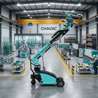 Lève-charge à ventouse à batterie haut de gamme pour panneaux plats en MDF, capacité 200/300/400/500/600/800 kg, hauteur de levage 2,7-5 m, certifié CE