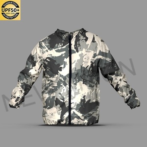 Lightweight Mens Hooded Windbreaker Jacket Suitable for Spring and Autumn Custom Design Outdoor Fishing <b>Camouflage</b> Jacket - Product Image 1