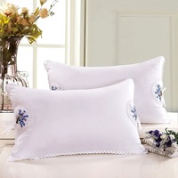 Coussin brodé sur mesure avec housse 100% coton et garnissage en plumes et velours pour hôtel et maison