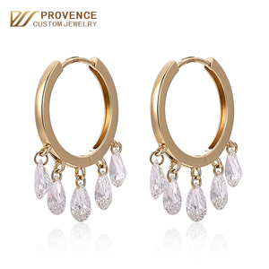 2carat lab grown diamond Drop earrings fine <b>jewellry</b> custom Manufacturer real 10k 14k 18k Romantic earrings Girl's Christmas Gif - Product Image 1