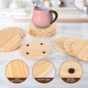 Posavasos de Bambú Modernos y Ecológicos con Diseño Divertido, Juego de 6, Protección para Mesa y Decoración de Cocina, Ideal para Regalo - Product Image 3