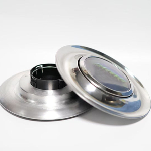 Enjoliveurs <span class=keywords><strong>de</strong></span> <span class=keywords><strong>roue</strong></span> flottants XL chromés <span class=keywords><strong>de</strong></span> 7'' 7.2'' 183MM avec spinner pour Tesla, AZAD, <span class=keywords><strong>ALFA</strong></span> <span class=keywords><strong>ROMEO</strong></span>, Chrysler, Dodge - Product Image 4