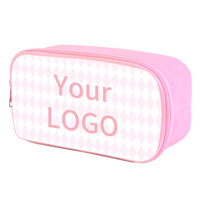 Pochette vierge de sublimation en gros pour étui à crayons amovible à transfert thermique DIY, pour impression de logo personnalisé, fournitures scolaires et de bureau