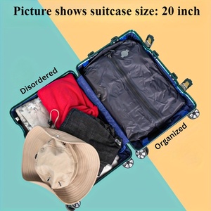 Sacchi <span class=keywords><strong>Sottovuoto</strong></span> Quadrati Moderni di Lusso <span class=keywords><strong>Riutilizzabili</strong></span> in Nylon 70D, Salvaspazio, Impermeabili, Antipolvere, per Viaggi e Conservazione - Product Image 4