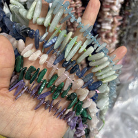 Vente en gros de perles naturelles en vrac, copeaux de cristal, pierre de quartz tourmaline aigue-marine, perles irrégulières pour la fabrication de bijoux