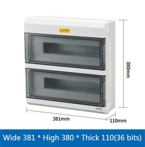 Boîtier de distribution étanche IP66 à montage en surface, 24-36 voies, ouverture par pression, boîtier électrique minimaliste – Seules les boîtes vides - Product Image 6