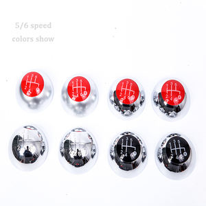 Piezas y accesorios de cambio de marchas de coche de fibra de carbono plateada de fábrica, perilla de palanca de cambios para <span class=keywords><strong>Fiat</strong></span> 500 <span class=keywords><strong>500C</strong></span> - Product Image 3