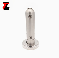 Support de verre réglable en acier inoxydable robuste SS2205 à base carrée, résistant à la rouille, pour montage sur terrasse, pour rampes d'escalier et de terrasse, DIY Tezen