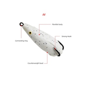 10ชิ้น/ถุงที่มีคุณภาพสูง6.5ซม. 16กรัมกบประดิษฐ์แบบนิ่มเหยื่อล่อ<span class=keywords><strong>ปลา</strong></span>ลอยน้ำรูปหัวงูหลาม - Product Image 2