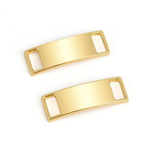 Fashion multiwarna Tag logam Af1 Diy Sneaker sepatu renda Dekorasi Aksesori Logo kustom tali sepatu pesona untuk Sneaker - Product Image 1