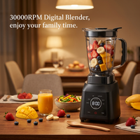 Mixeur Électrique 3-en-1 Haute Puissance 1400W à Commande Rotative, 6 Lames en Acier Inoxydable, Idéal pour Smoothies à Domicile - Prix Usine