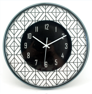 2022 Woven Style Analog Round Wall <b>Clocks</b> High End Home Plastic Custom <b>Clocks</b> Watches Wall <b>Art</b> Living Room Decoration - Product Image 4