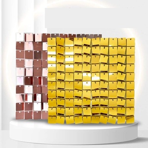 Party Decoration Wind up Board Christmas Day Party Decoration <b>Sequins</b> Wind up Board Birthday Decoration Backdrop Wind up Board - Product Image 1