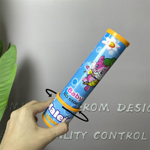 Jouet éducatif scientifique amusant pour enfants, <span class=keywords><strong>lentille</strong></span> multi-prismes en plastique coloré, dessin animé animal, petit kaléidoscope magique - Product Image 2