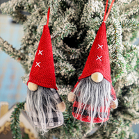 Peluche Rudolph pas chère pour la décoration de l'arbre de Noël, jouet en peluche Rudolph personnalisé, pendentif Rudolph