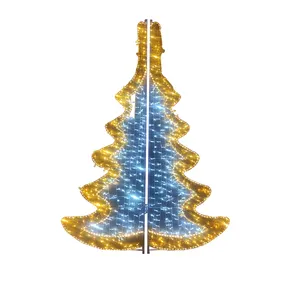 إضاءات زخرفية خارجية فاخرة للعطلات زخارف تجارية تُستخدم في فعاليات عيد الميلاد
