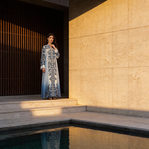 Abaya longue en polyester personnalisée élégante pour femmes musulmanes, robe de soirée haut de gamme, vente en gros - Product Image 4