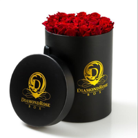 Bouquets de fleurs Emballage Rose Boîte à Chapeau
