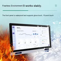 All-In-One Android Industrial Control Workstation bengkel Industri garis sistem MES SOP Card-read bengkel pabrik