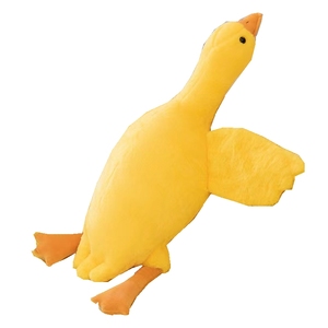 Coussin en peluche grande oie pour cadeau d'anniversaire fille 90 cm Jouets longs en peluche canard Jouets géants Décoration de chambre à coucher pour la fête - Product Image 1