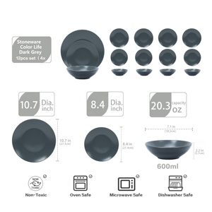 โปรโมชั่นเดือนกันยายน ชุดเซรามิกสำหรับครัว ชุดเซรามิกสำหรับร้านอาหาร และชุดเครื่องครัวหินสุดหรู - Product Image 2