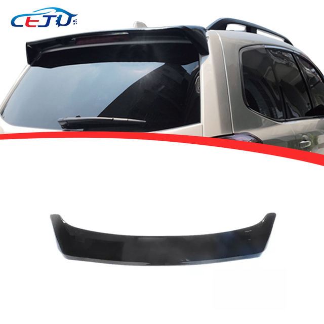 Car Accessories Carbon Fiber Rear Roof Wing Car Rear Trunk Boot Lip Spoiler Wing Cover for Subaru Forester 2013-2017