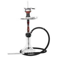 Narguilé de luxe personnalisé en verre, ensemble chicha en résine givrée avec caractéristiques sur mesure