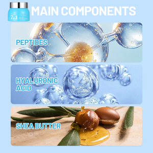 Crème hydratante pour le visage Disaar 100g 7 en <span class=keywords><strong>1</strong></span>, peptides, acide hyaluronique, hydratation intense, crème pour le visage pour la sécheresse et les rougeurs, distributeur - Product Image 4