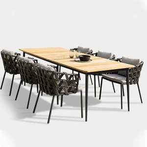 Tavolo rotondo quadrato piccolo <span class=keywords><strong>da</strong></span> <span class=keywords><strong>giardino</strong></span> dal design unico per esterni e <span class=keywords><strong>sedie</strong></span> in rattan mobili <span class=keywords><strong>da</strong></span> <span class=keywords><strong>giardino</strong></span> - Product Image 2