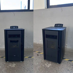 KM0401A 4KW Fourniture directe d'usine de Chine Chauffage de chambre de style moderne Cheminée minuscule poêle à <span class=keywords><strong>granulés</strong></span> avec panneau de commande Wifi - Product Image 5