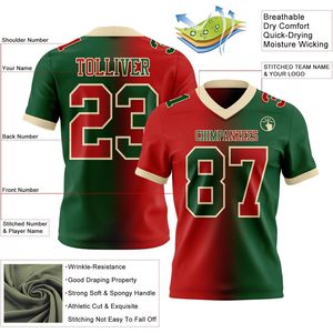เสื้อฟุตบอลคอวีแบบไล่เฉดสีสั่งทำพิเศษ ระบายเหงื่อได้ดี สำหรับผู้ใหญ่และเยาวชน ไซส์ S-7XL เสื้อซ้อมกีฬาแบบยูนิเซ็กซ์ - Product Image 2