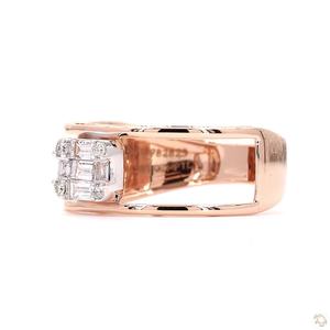 Magnifique bague en or sertie de diamants pour femme, style haut de gamme, cadeau de fiançailles ou de mariage, bijou classique et élégant - Product Image 4