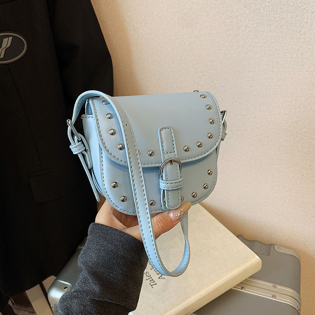 2025 New Design Stylish Mini Crossbody Bag Fashion Trendy Cute Purse Rivet Ladies Shoulder Mini Bags for Young Women