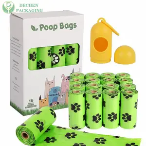 Lixo descartável Pet Waste Holder Dog Poop Bag Com Dispenser