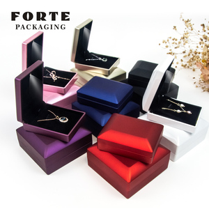 FORTE Wholesale Luxury Paint <b>Gift</b> Jewellery <b>Boxes</b> Custom LED Jewelry Box Packaging Bracelet Necklace <b>Earring</b> Ring Box - Product Image 6