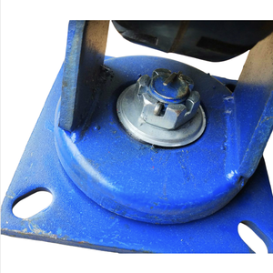 Heavy Duty 10 Zoll 250x75 Edelstahl guss Gummi rad Schwenk rolle 500kg Tragfähigkeit für Handwagen und Wagen - Product Image 3