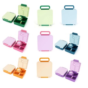Lonchera Térmica con Logo Personalizado y Juego <span class=keywords><strong>de</strong></span> Cubiertos para la Escuela, Lonchera Bento a Prueba <span class=keywords><strong>de</strong></span> Fugas con 4 Compartimentos y Recipiente para Niños - Product Image 1
