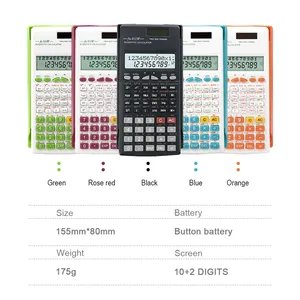 Ofis malzemeleri çok fonksiyonlu Modern Calculadora bilimsel hesap makinesi için 911W çift güç elektronik güneş pili hesap