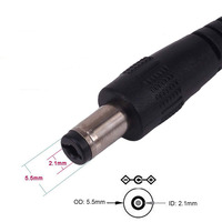 Connecteur USB 2.0 mâle à courant direct, adaptateur de recharge, 5.5x2.1mm, 5V, Type A