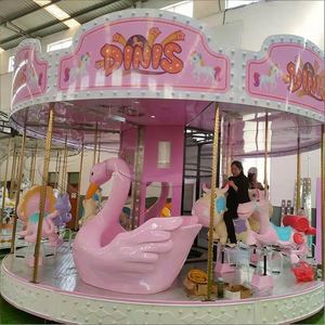 Balançoires de carrousel en bois/fibre de verre de haute qualité pour enfants et adultes, équipement de terrain de jeu commercial pour l'intérieur et l'extérieur - Product Image 4