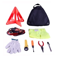 Kit de voiture d'urgence de 9 pièces Kit d'outils d'assistance routière