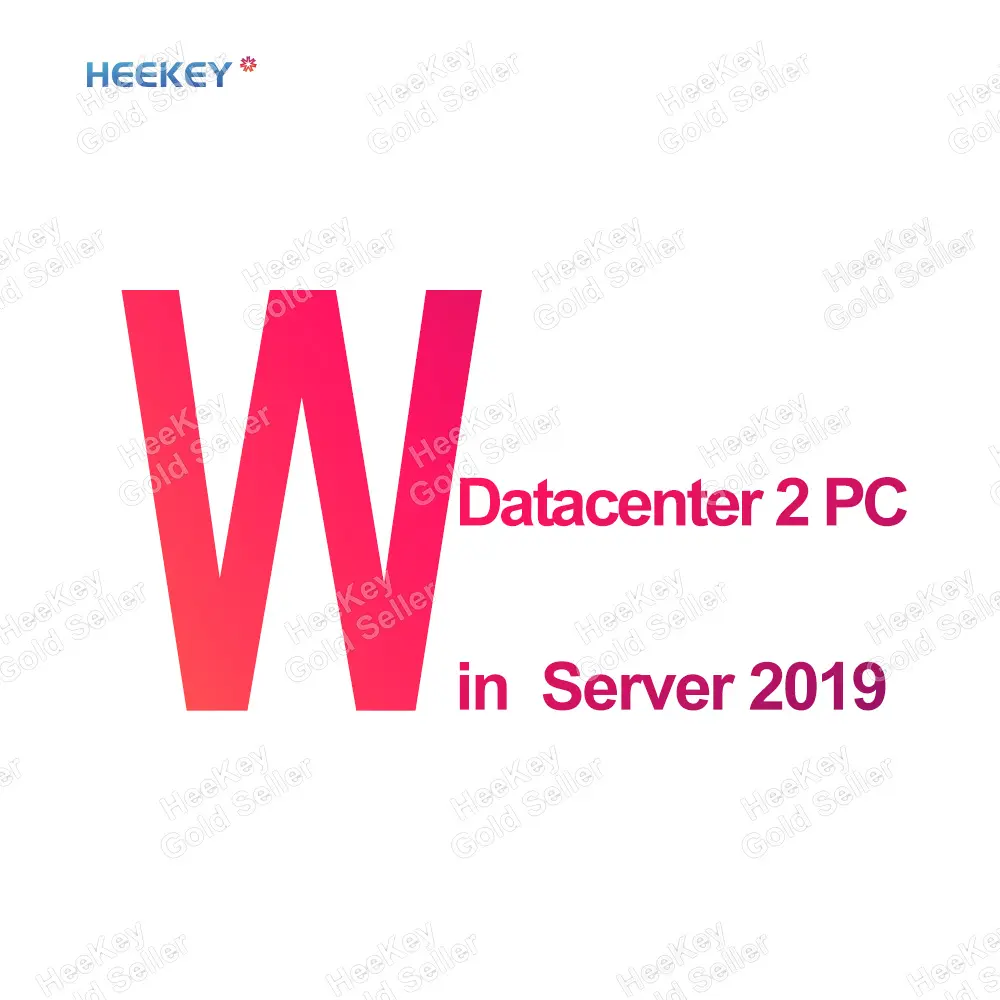 Authentique Win Server 2019 Datacenter 2 PC 7 jours de licence 100% Clé d'activation en ligne Envoyer par e-mail ou chat