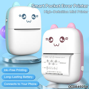 Imprimante photo numérique intelligente de poche, mini imprimante thermique portable pour téléphone portable avec 1 rouleau de papier d'impression de 4,5 m de long - Product Image 2