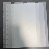 9 Disque Givré PP Index Diviseurs Index Pages Plaque 7x9.25 Pouces Discbound Papier Intérieur Happy Planner Filofax Organizer Tab Divider