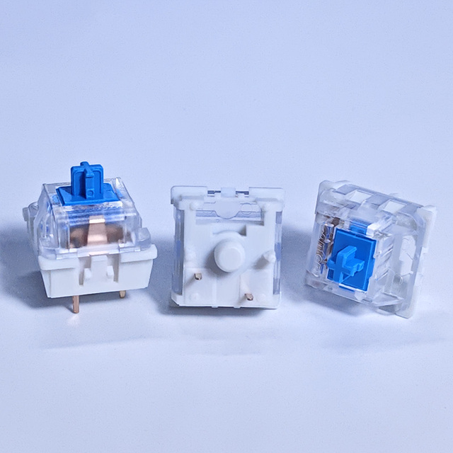 Standard MX Mechanical Keyboard Switch Cross Stem Dual Pins Triple Post Blue Click Tactile Linear Switch