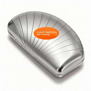 Lunettes en acier inoxydable certifié ISO9001, usinées par CNC, avec finition brossée/polie, forme de coquille personnalisée - Product Image 2