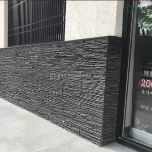 Panneaux muraux en pierre à vagues en PU Panneaux muraux 3D à <span class=keywords><strong>peindre</strong></span> en PU imperméable Panneau mural en pierre de haute qualité - Product Image 4