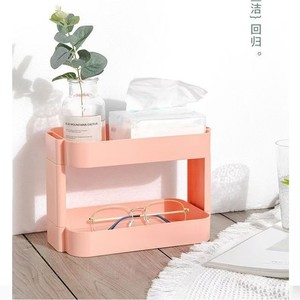Zhe Kai <b>Desktop</b> Storage <b>Shelf</b> 3 Tier White PP Multi Purpose Organizer For Office Desk Bedroom Simple Style - Product Image 2