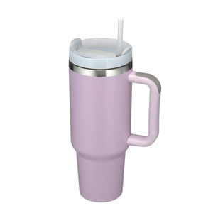 40 oz Drink Bottle <b>Tumbler</b> with Handle and <b>Straw</b>, 1200ml Insulated <b>Cup</b> Reusable Stainless steel, Thermal insulation, Leakproof, - Product Image 4